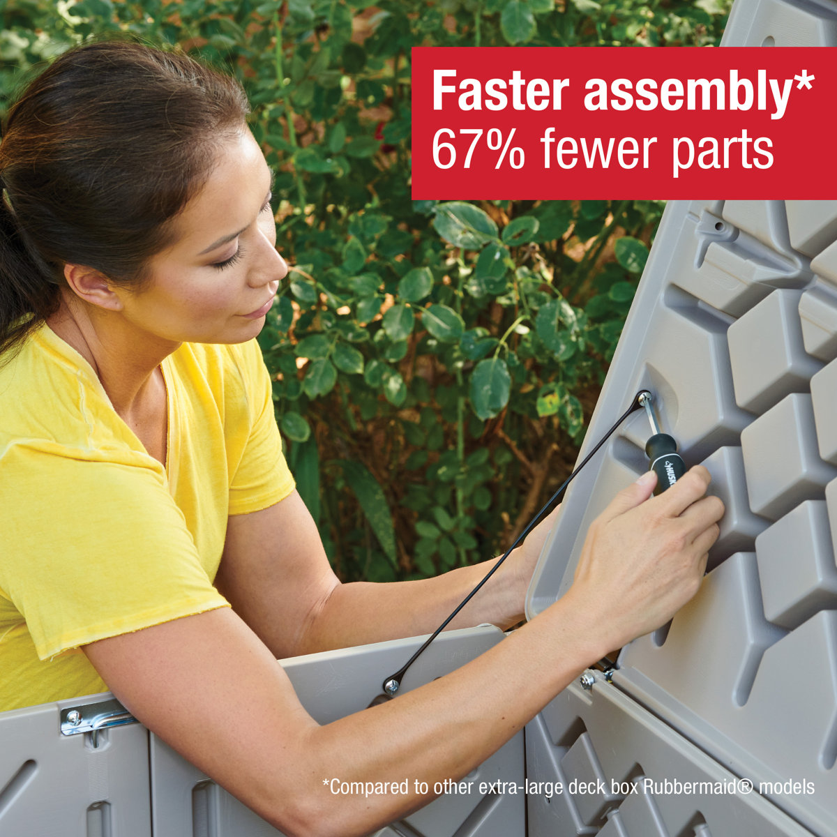 Rubbermaid Deck Box, Extra Large, 134 Gallon